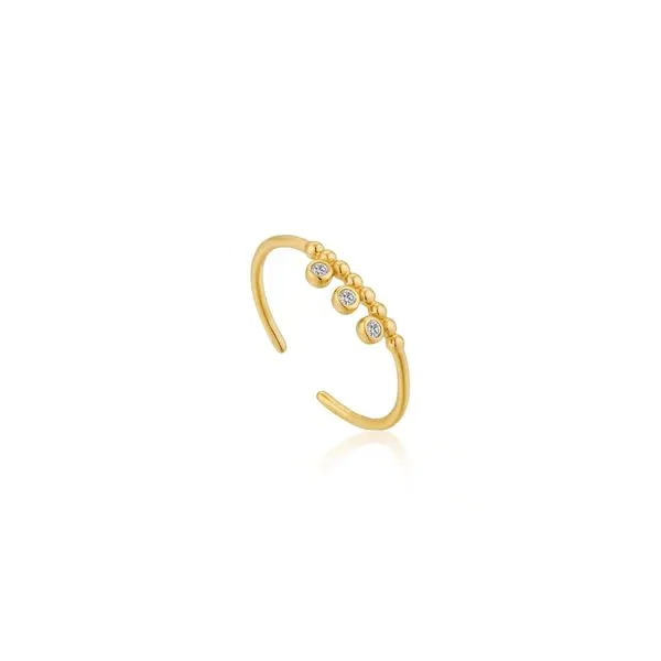 Gold-Plated Sterling CZ Ring Mark Jewellers La Crosse, WI