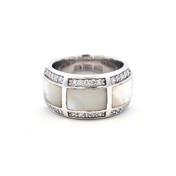 Sterling Mother Of Pearl CZ Ring Mark Jewellers La Crosse, WI