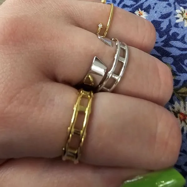 Sterling Open Link Ring Image 2 Mark Jewellers La Crosse, WI