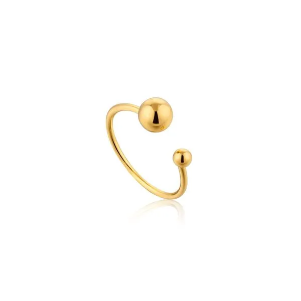 Gold-Plated Sterling Adjustable Double Ball Ring Mark Jewellers La Crosse, WI