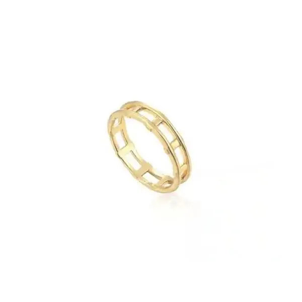 Gold-Plated Sterling Open Link Ring Mark Jewellers La Crosse, WI