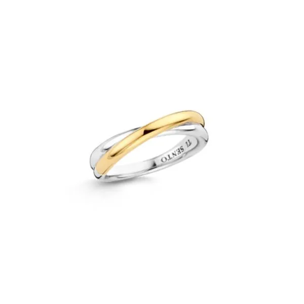 Gold-Plated Sterling Crisscross Ring Mark Jewellers La Crosse, WI