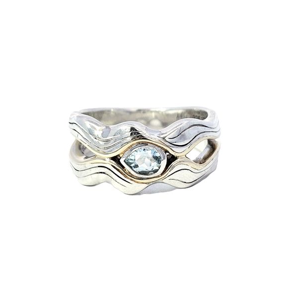 Sterling Blue Topaz Rocks & Rivers Ring Mark Jewellers La Crosse, WI