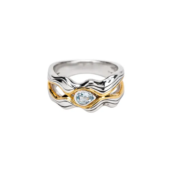 Sterling Blue Topaz Rocks & Rivers Ring Mark Jewellers La Crosse, WI