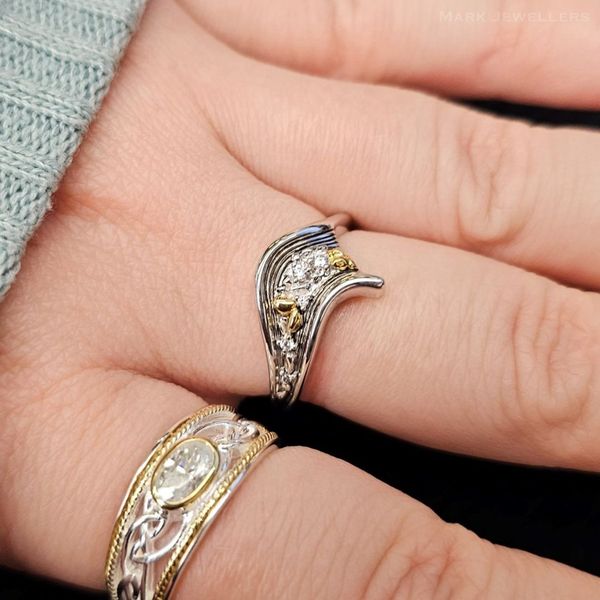 Gold-Plated Sterling CZ Rocks & Rivers Ring Image 3 Mark Jewellers La Crosse, WI