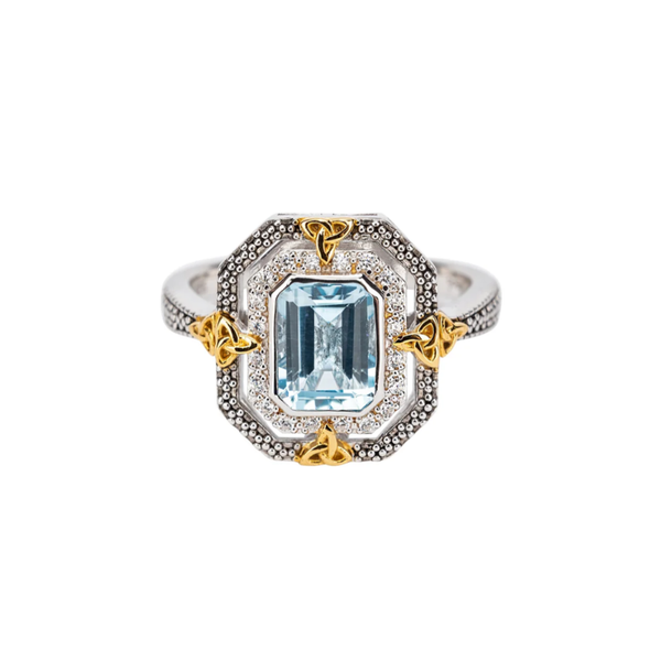 Sterling Blue Topaz Celestial Ring Mark Jewellers La Crosse, WI