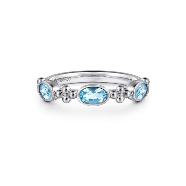 Sterling Blue Topaz Ring Mark Jewellers La Crosse, WI