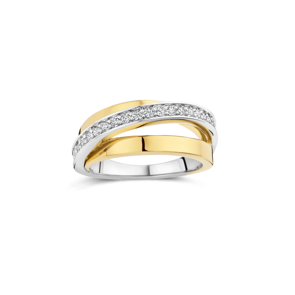 Gold-Plated Sterling CZ Ring Mark Jewellers La Crosse, WI