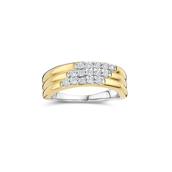 Gold-Plated Sterling CZ Ring Mark Jewellers La Crosse, WI