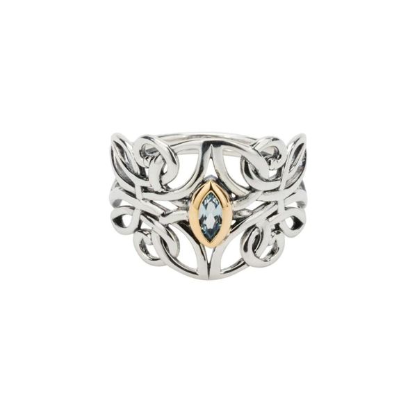 Sterling Blue Topaz Guardian Angel Ring Mark Jewellers La Crosse, WI