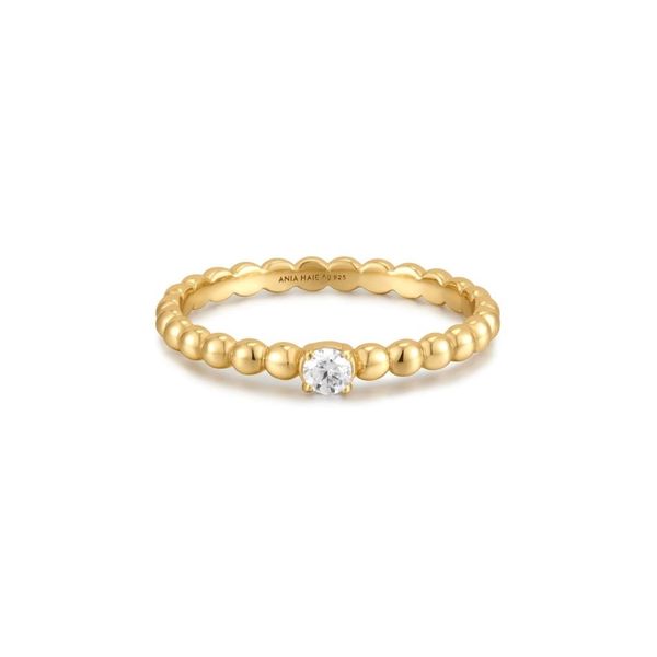 Gold-Plated Sterling CZ Ring Mark Jewellers La Crosse, WI