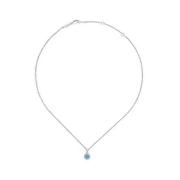 Blue Topaz Pendant Image 2 Mark Jewellers La Crosse, WI