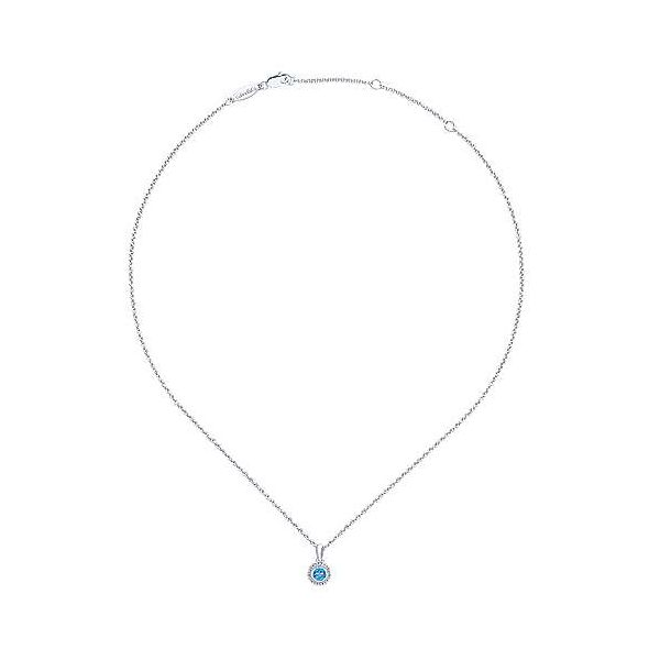 Blue Topaz Pendant Image 2 Mark Jewellers La Crosse, WI