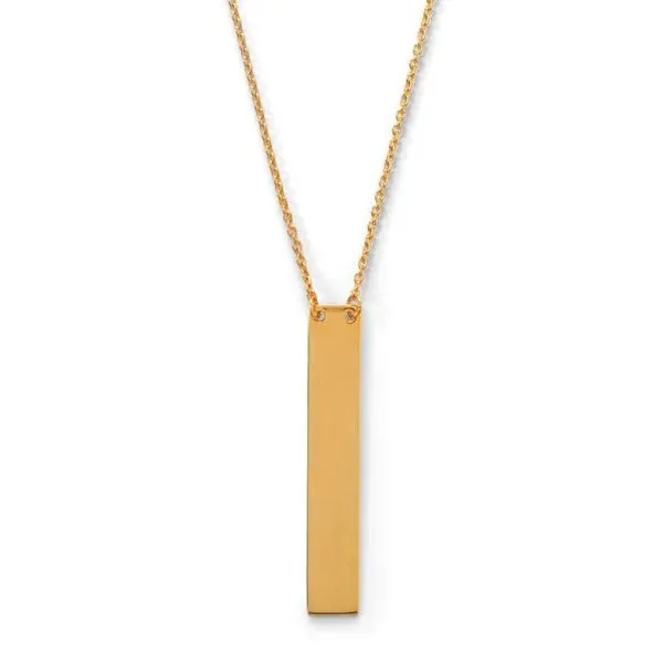 Gold-Plated Bar Necklace Mark Jewellers La Crosse, WI