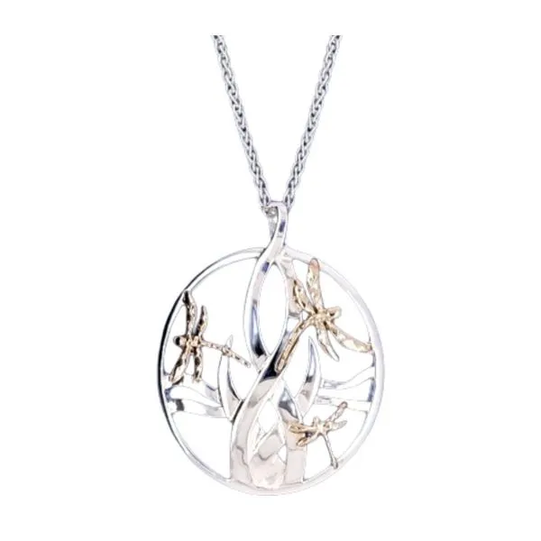 Dragonfly in Reeds Pendant Mark Jewellers La Crosse, WI
