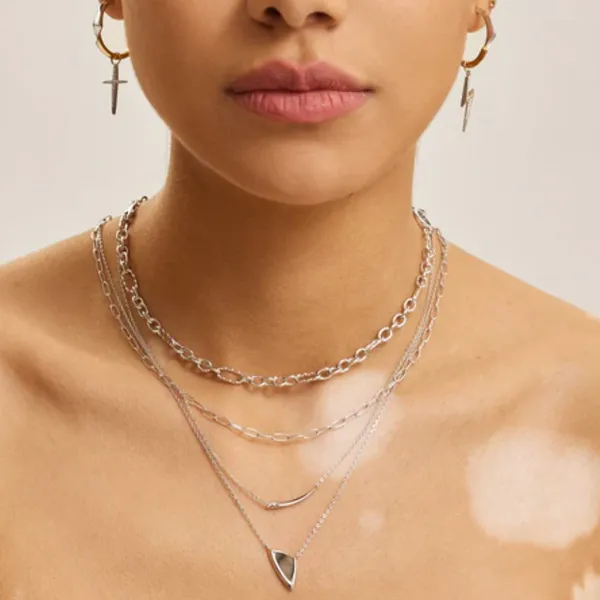 Silver Necklace Image 2 Mark Jewellers La Crosse, WI