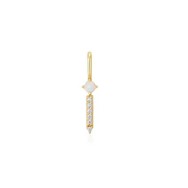 Gold-Plated Sterling CZ Kyoto Opal Charm Mark Jewellers La Crosse, WI