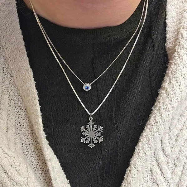 Sterling December Birthstone Pendant Image 3 Mark Jewellers La Crosse, WI