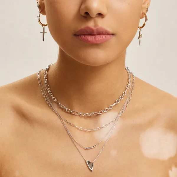 Silver Necklace Image 2 Mark Jewellers La Crosse, WI