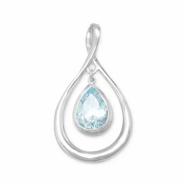 Sterling Blue Topaz Pendant Mark Jewellers La Crosse, WI