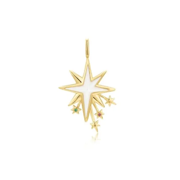 Gold-Plated Sterling Blue Lapis Star Charm Image 2 Mark Jewellers La Crosse, WI