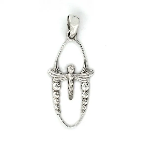 Sterling Oval Dragonfly Pendant Mark Jewellers La Crosse, WI