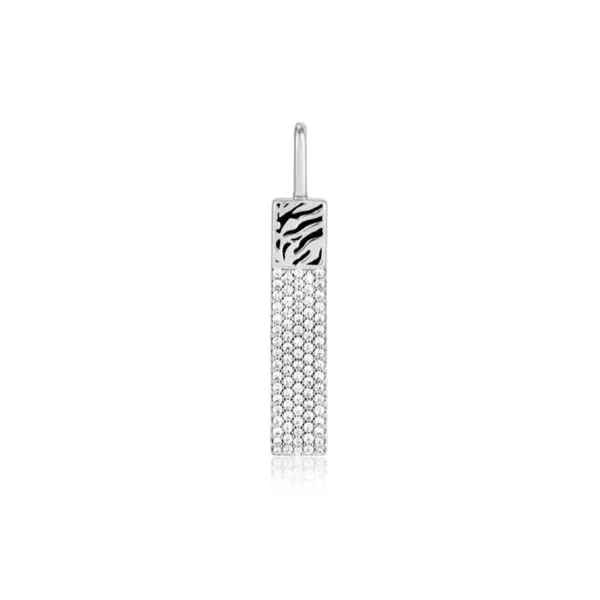 Sterling CZ Tiger Bar Charm Mark Jewellers La Crosse, WI