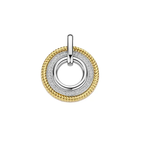Gold-Plated Sterling CZ Triple Circle Pendant Mark Jewellers La Crosse, WI
