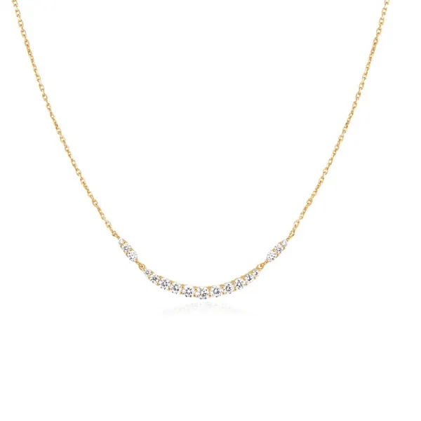 Gold-Plated Sterling CZ Necklace Mark Jewellers La Crosse, WI