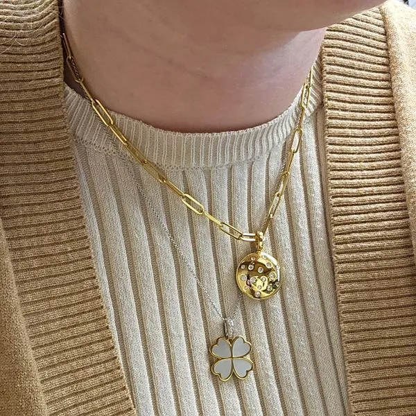 Gold-Plated Sterling CZ Pendant Image 2 Mark Jewellers La Crosse, WI