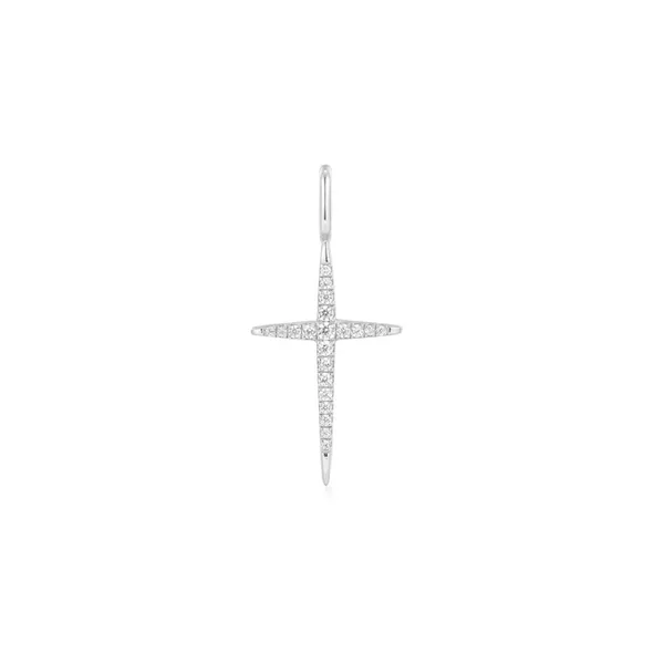 Sterling CZ Cross Charm Mark Jewellers La Crosse, WI