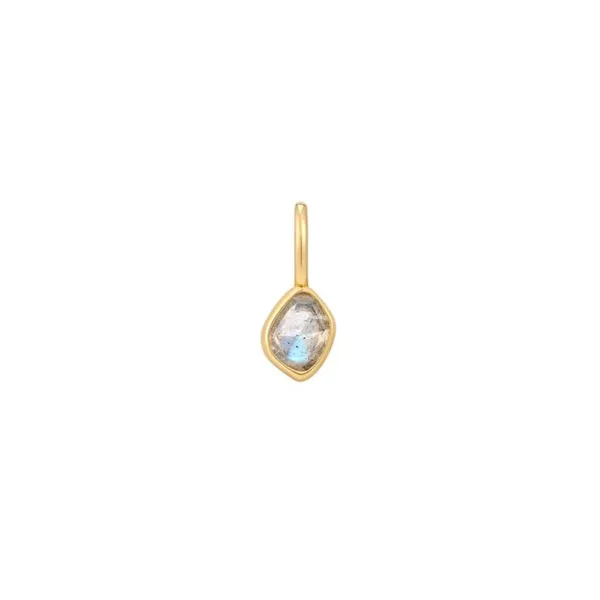 Gold-Plated Sterling Labradorite Charm Mark Jewellers La Crosse, WI
