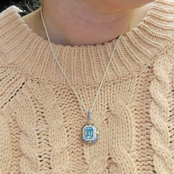 Sterling Blue Topaz 18