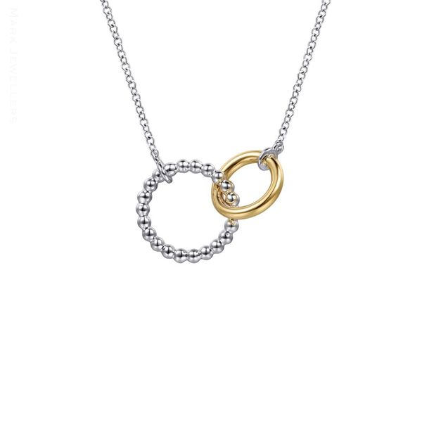 Sterling & Yellow Gold 17.5