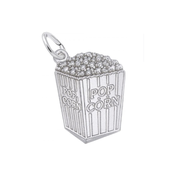 Sterling Popcorn Bucket Charm Mark Jewellers La Crosse, WI