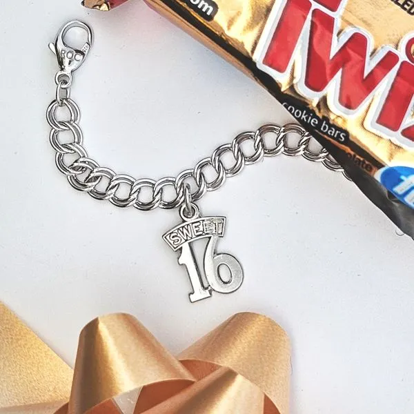 Sterling Sweet 16 Charm Image 2 Mark Jewellers La Crosse, WI