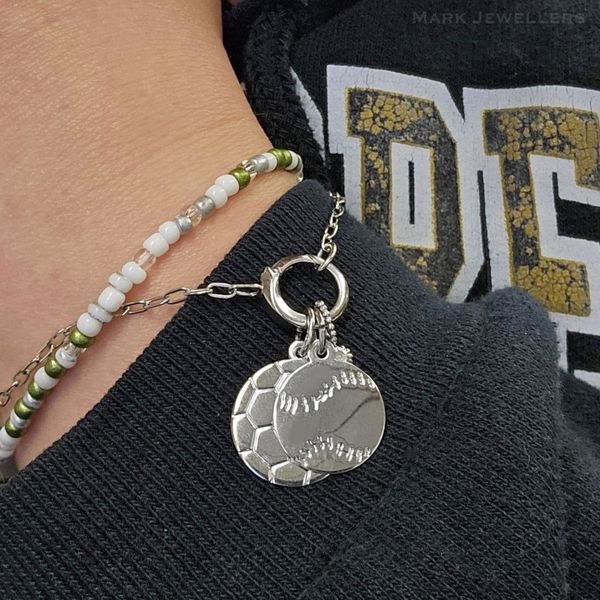 Sterling Baseball Charm Image 2 Mark Jewellers La Crosse, WI
