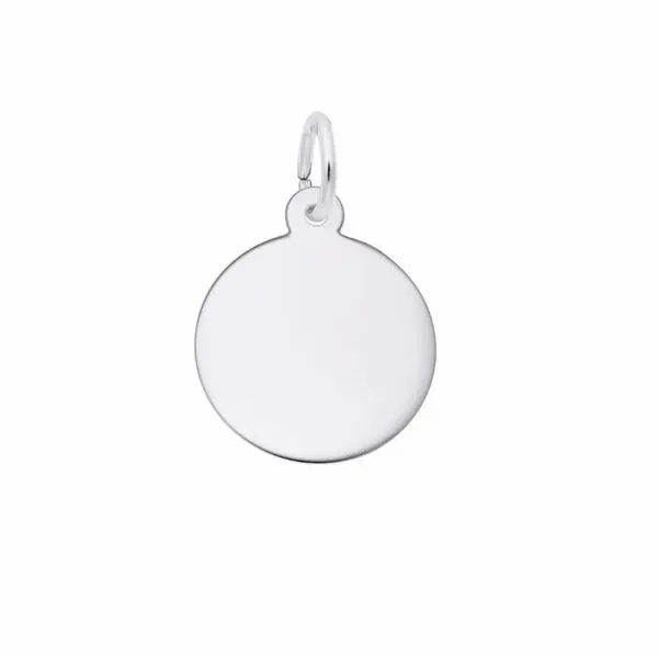 Sterling Round Disc Charm Mark Jewellers La Crosse, WI