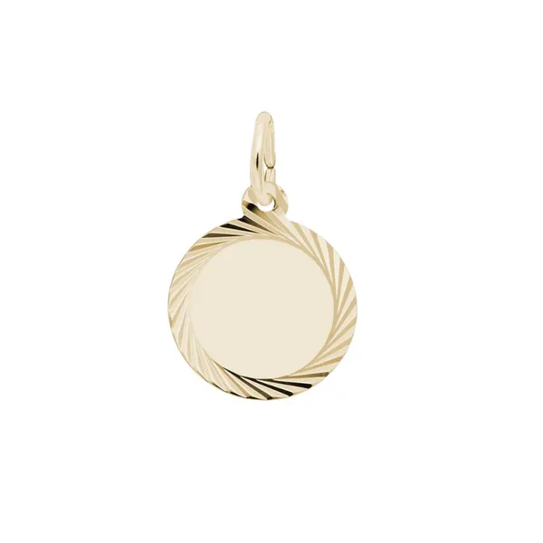 Gold-Plated Sterling Disc Charm Mark Jewellers La Crosse, WI