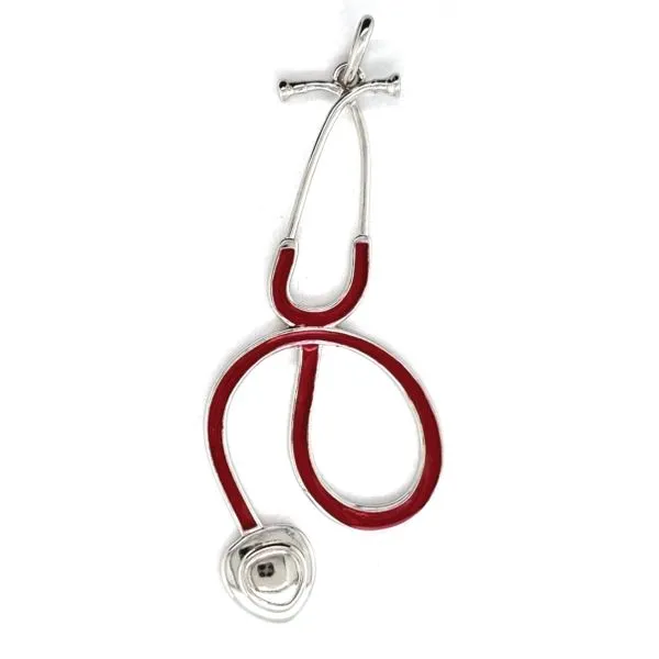 Sterling Red Enamel Stethoscope Charm Mark Jewellers La Crosse, WI