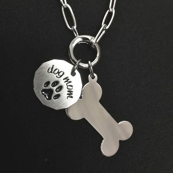 Sterling Dog Bone Charm Image 2 Mark Jewellers La Crosse, WI