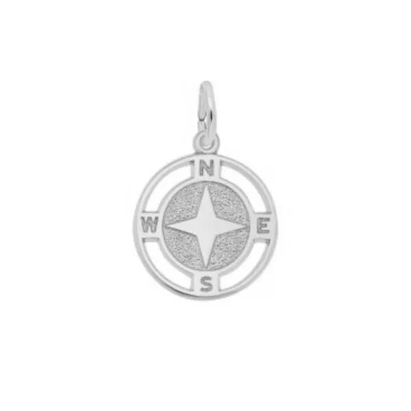 Sterling Compass Charm Mark Jewellers La Crosse, WI