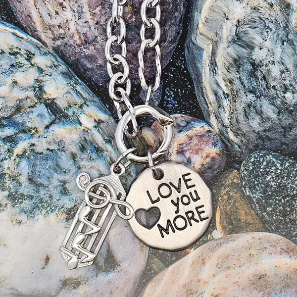Sterling Music Staff Charm Image 2 Mark Jewellers La Crosse, WI