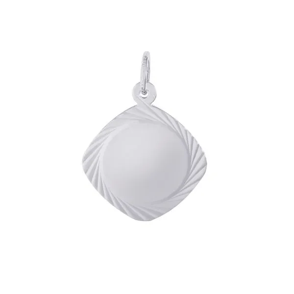 Sterling Square Disc Charm Mark Jewellers La Crosse, WI
