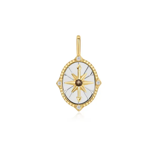 Gold-Plated Sterling Star Oval Disc Charm Mark Jewellers La Crosse, WI