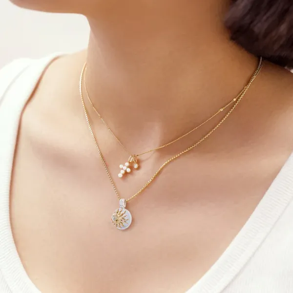 Gold-Plated Sterling Sun Disc Charm Image 2 Mark Jewellers La Crosse, WI