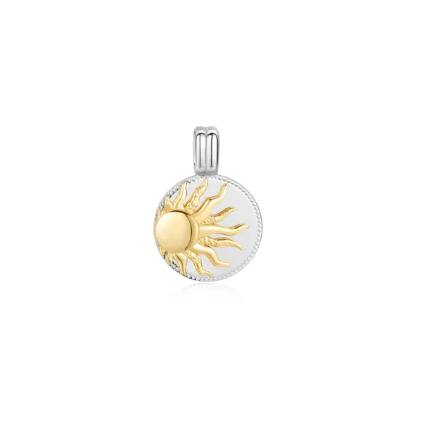 Gold-Plated Sterling Sun Disc Charm Mark Jewellers La Crosse, WI