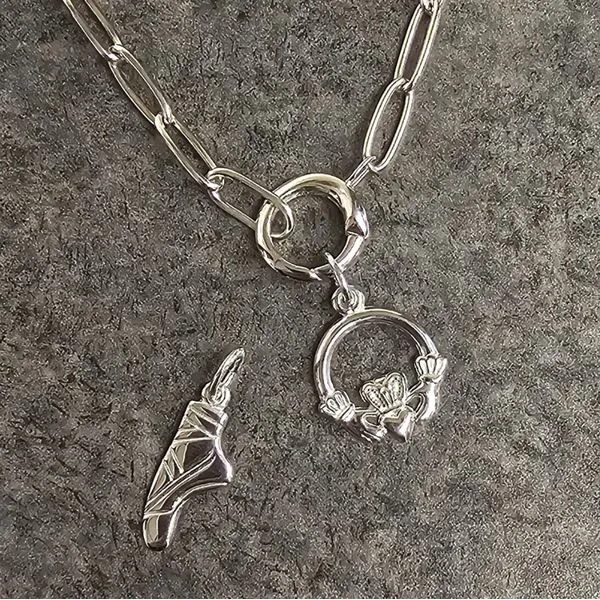Sterling Ballet Slipper Charm Image 2 Mark Jewellers La Crosse, WI