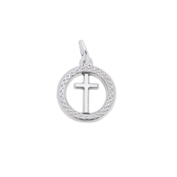 Sterling Circle Cross Charm Mark Jewellers La Crosse, WI