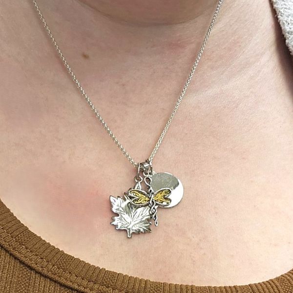 Sterling Disc Charm Image 2 Mark Jewellers La Crosse, WI
